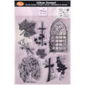 VIVA DECOR Transparent Stempeln Set Motivstempel Clear Stamps, Condolence Beileid