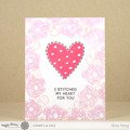 WAFFLE FLOWER Transparent Stempel Motivstempel Clear Stamp Flutter - Schmetterlingsherzen