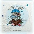WHIMSY STAMPS - Gummistempel Motivstempel - Winter Bunny Winterhase