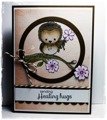 WHIMSY STAMPS - Gummistempel Motivstempel Woodland Owl  Eule auf einem Ast