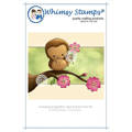 WHIMSY STAMPS - Gummistempel Motivstempel Woodland Owl  Eule auf einem Ast