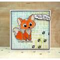 WOODWARE Transparent Stempeln Set Motivstempel Clear Stamps - Fuzzie friends Freddie fox 