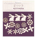 WYCINANKA - Dekorpappe Ostern 2015 -Set, Häschen, Blumen