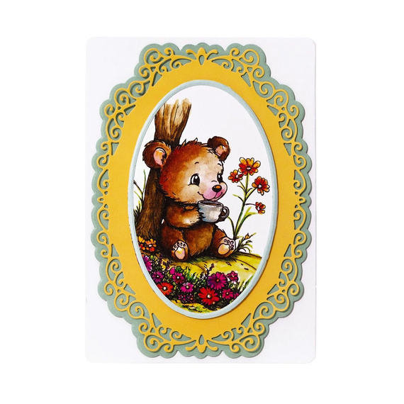 STUDIO LIGHT - Transparenter Stempel Clear Stamps - Tea bear