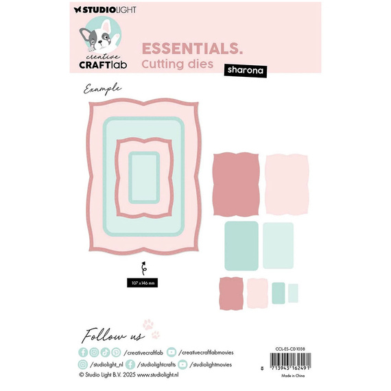 Stanzschablone – Cutting Die für Papier - StudioLight - Sharona Rahmen