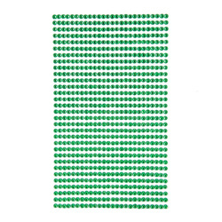 Selbstklebende Kristalle 3mm 806Stück Hellgrün