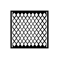 STAMPERIA Mixed Media Schablone STENCIL 3D 12x12cm Timeless - Net Texture