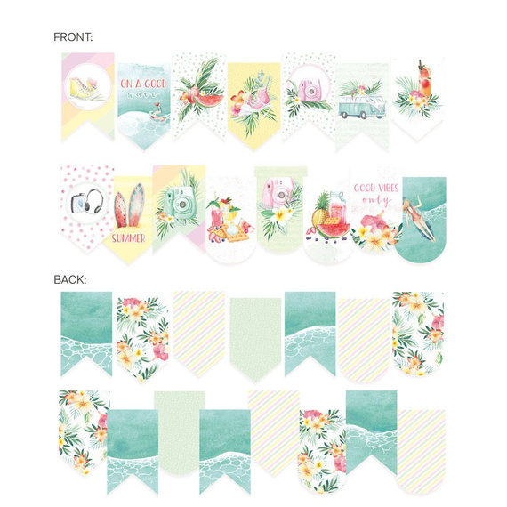 P13 Papier Hängen Benner Etiketten Tags Anhänger Hängeetiketten, Summer Vibes