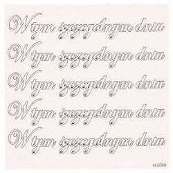 SCRAPINIEC Dekorpappe Die Cut Chipboard Dekoration Ornament, W tym szczególnym dniu