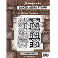 STAMPERIA Gummi Stempeln Stempelgummi Set Motivstempel,  Aviator New York Gebäude
