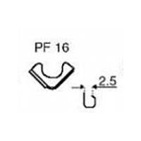 Metallecke für Alben - Nickel - 16mm - 1 Stück PF16