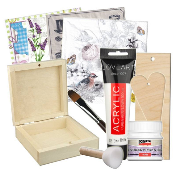 Ein Decoupage-Starter-Kit für Anfänger