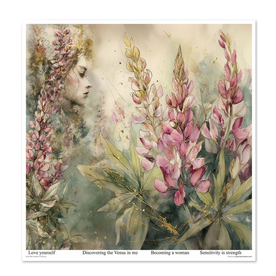 ITD COLLECTION Scrapbooking Papier Set 30x30 cm - Garden of Muses