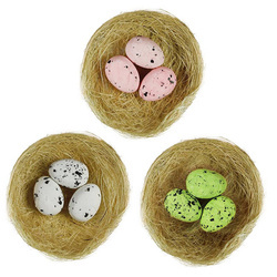 Plastikeier in Steckdosen 7,5cm - 3St