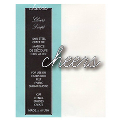 MEMORY BOX Stanzform Präge Stanzschablone Scrapbooking, Cheers 98900