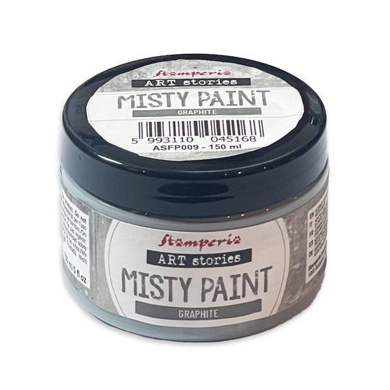 Misty Paint – Satineffektfarbe – Graphite – 150 ml – Stamperia Art Stories