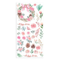STAMPERIA Set 10Blatt 15x30cm einseitig Scrapbooking Papier 190g, Christmas Rose