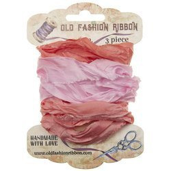 Dekorative VINTAGE Shabby Bänder Set 3 x 1,2 m Wrapping Ribbons, OLDZ17