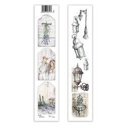 LEXI DESIGN 5,5x30,5cm Scrapbooking Papier Streifen,  Lovely Provence 01