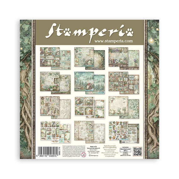 Scrapbooking Papier Set 30x30 - Herbarium Silvae - Stamperia