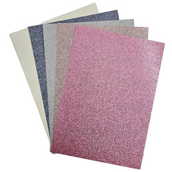 GLITZERPAPIER A4 - mix multicolor 210 g - 5 Stück.