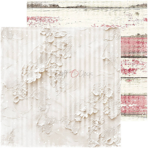 CRAFT OCLOCK 24 Blatt 20x20cm doppelseitig Scrapbooking Papier, Rose Emotions BASIC