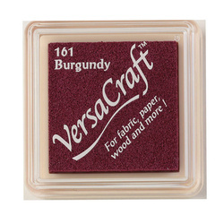 Tsukineko VersaCraft Small Pigmentstempelkissen für Stoff, Leder, Papier - Burgundy