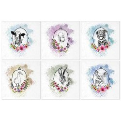 ITD Reispapier Decoupage Bastelpapier, RSM007 Tiere