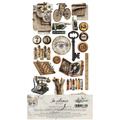 ALCHEMY OF ART Set 15x30cm Scrapbooking Papier, In silence, alte Zeiten