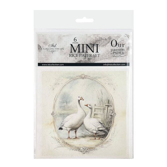 Reispapier-Set-Bastelpapier - ITD - RSM162 Gänse