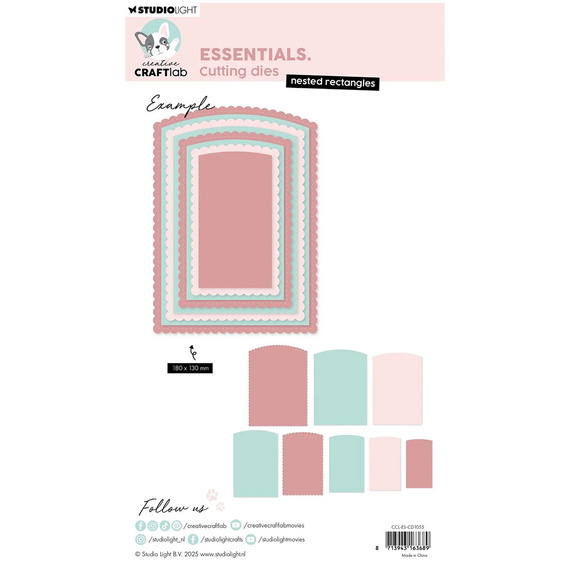 Stanzschablone – Cutting Die für Papier - StudioLight - Nested Rectangles