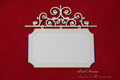 SCRAPINIEC Dekorpappe Die Cut Chipboard Dekoration Ornament, Rahmen Schild 2868