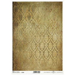 ITD Reispapier Decoupage Bastelpapier, Tapetenmotiv Damast R2100