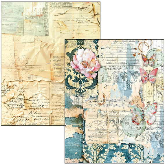 CIAO BELLA Satz doppelseitigen Scrapbooking Papier A4 Mixed Media Book LuMania - Quintessential