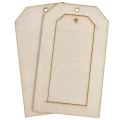 TAG Ornament aus Holz mit Rahmen 20cm - 3 Elemente