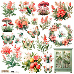 AUFKLEBER - ScrapLove - Botanical 1- Botanisch 1