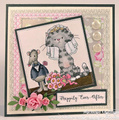 WHIMSY STAMPS - Gummistempel Motivstempel Wedding the Odd Couple - Katze und Maus, Hochzeit