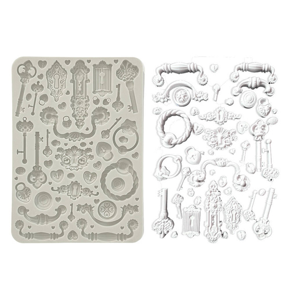 STAMPERIA SILIKONFORM Mold Abformen Gießen Mould, Golden harmony Möbelzubehör