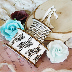 Dekorpappe Die Cut Chipboard Torte 3d halb - Kreatywna Pracownia