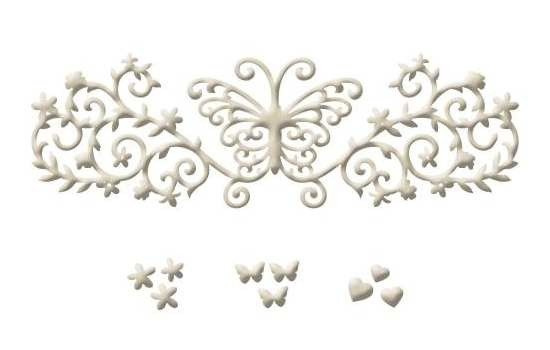 Stanzform Präge Stanzschablone Cutting Die - Spellbinders - Royal Flutter S4-437 Schmetterling Ornament
