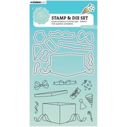 Stanzform Präge Stanzschablone Cutting Die und Stempel - StudioLight -  Party time Partyzeit Geschenk