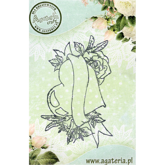 AGATERIA - Transparent Stempel Motivstempel Clear Stamp -  Heart tattoo,Herz-Tattoo 