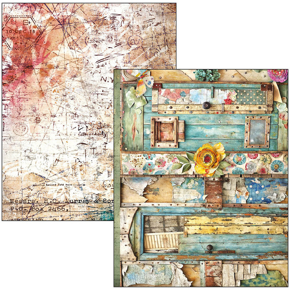 CIAO BELLA Satz doppelseitigen Scrapbooking Papier A4 Mixed Media Book LuMania - Quintessential