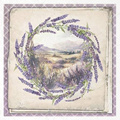 ITD Reispapier Decoupage SET Bastelpapier, Lavendel RSM082