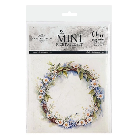 Scrapbooking-Bastelpapier-Set reis - ITD - RSM124 Blumengirlande