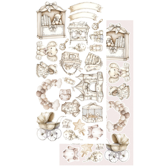 ALCHEMY OF ART Set 15x30cm Scrapbooking Papier, Magic of the Northern Lights, aurora