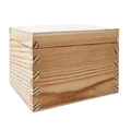 Holzschatulle Schmuck – Kiefernholzbox zum Dekorieren & Decoupage 14,5×12×10 cm