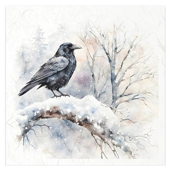 Scrapbooking-Bastelpapier-Set reisfelder - ITD - RSM149 Vögel, Raben, Krähen