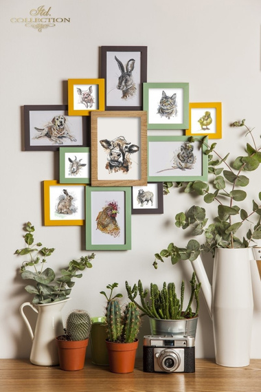 ITD Reispapier Decoupage Bastelpapier Softpapier Serviettentechnik, Gänse R1574