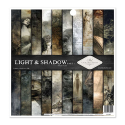 ITD COLLECTION Scrapbooking Papier Set 30x30 cm - Light & Shadow 1